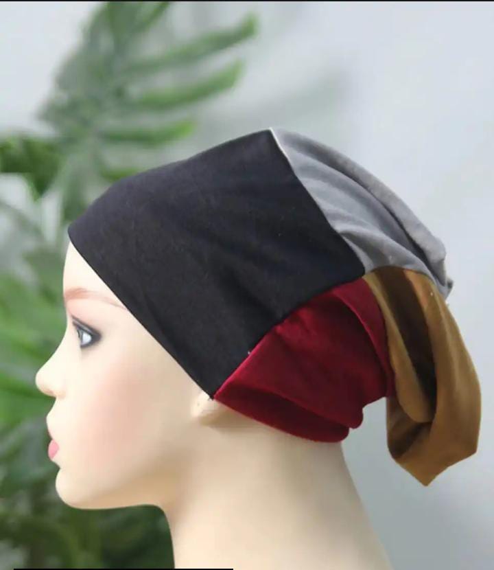 Multicolor Womens Jersey 4-in-1 Underscarf Tube Cap Soft, Stretchable Hijab Inner (Random color) - Image 3