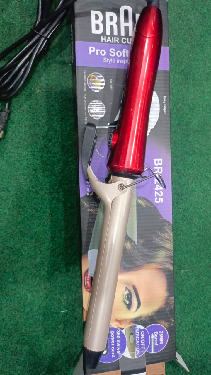 Braun Hair Curler Pro Soft Curls Ceramic Coating with 25mm barrel, Rapid Heating 200? in 30 Sec, PTC Heating Body, 35 Watt Energy-Efficient, 100-240V 50/60Hz Model BR-2425 - Image 3