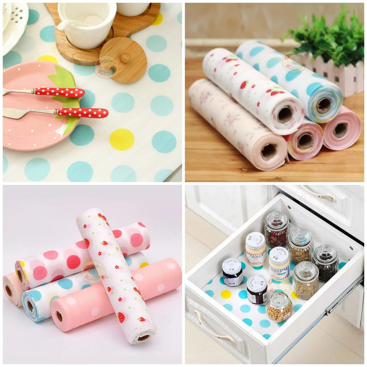 1 Roll - Kitchen Polka Foamic Sheet ( 45 x 150cm ) ( Random Design ) - Image 4