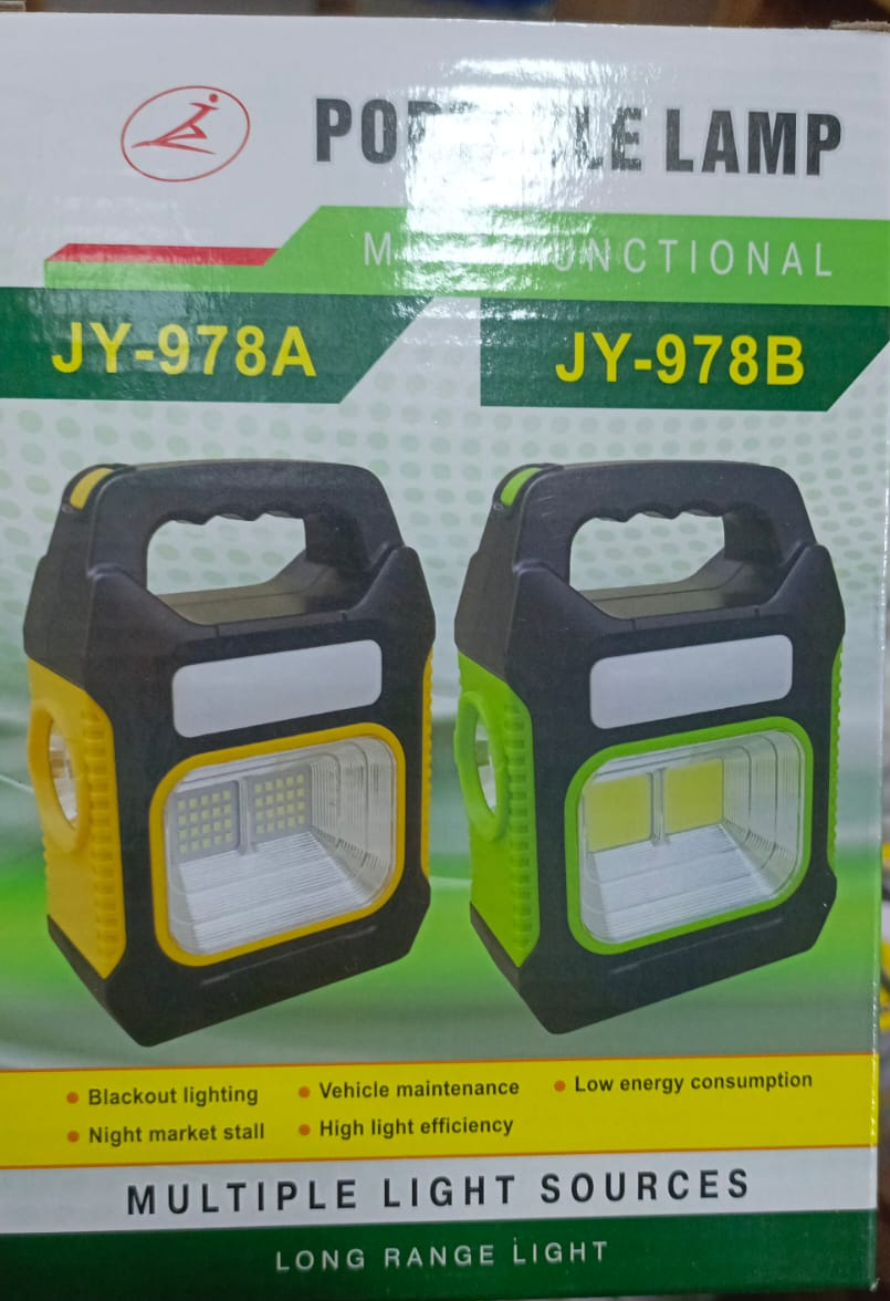 JY-978A Solar portable lamp multi functional for outdoor Hiking long Range light(random color) - Image 3