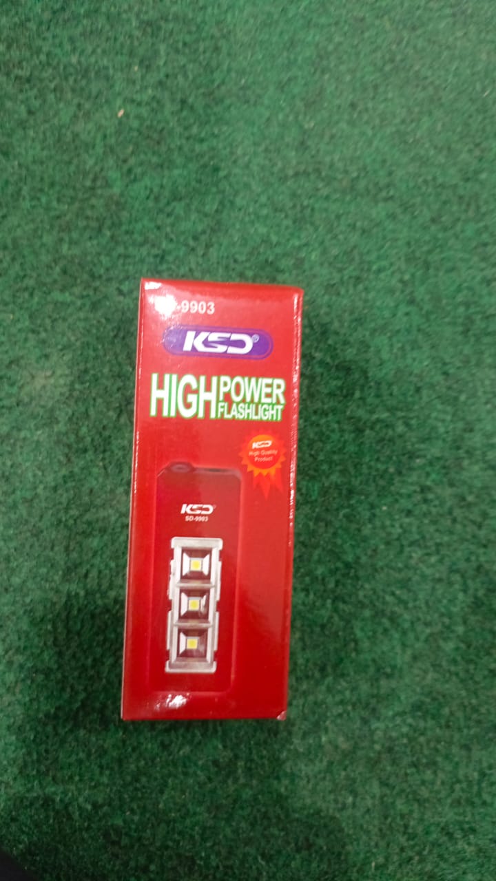 KSD high power Flashlight Emergency light SD 9903 (Random Color) - Image 3