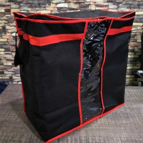 Black Storage Blanket Bag Organizer Folding Bag Organizer, Cloth Storage Boxes For Wardrobe - Image 3