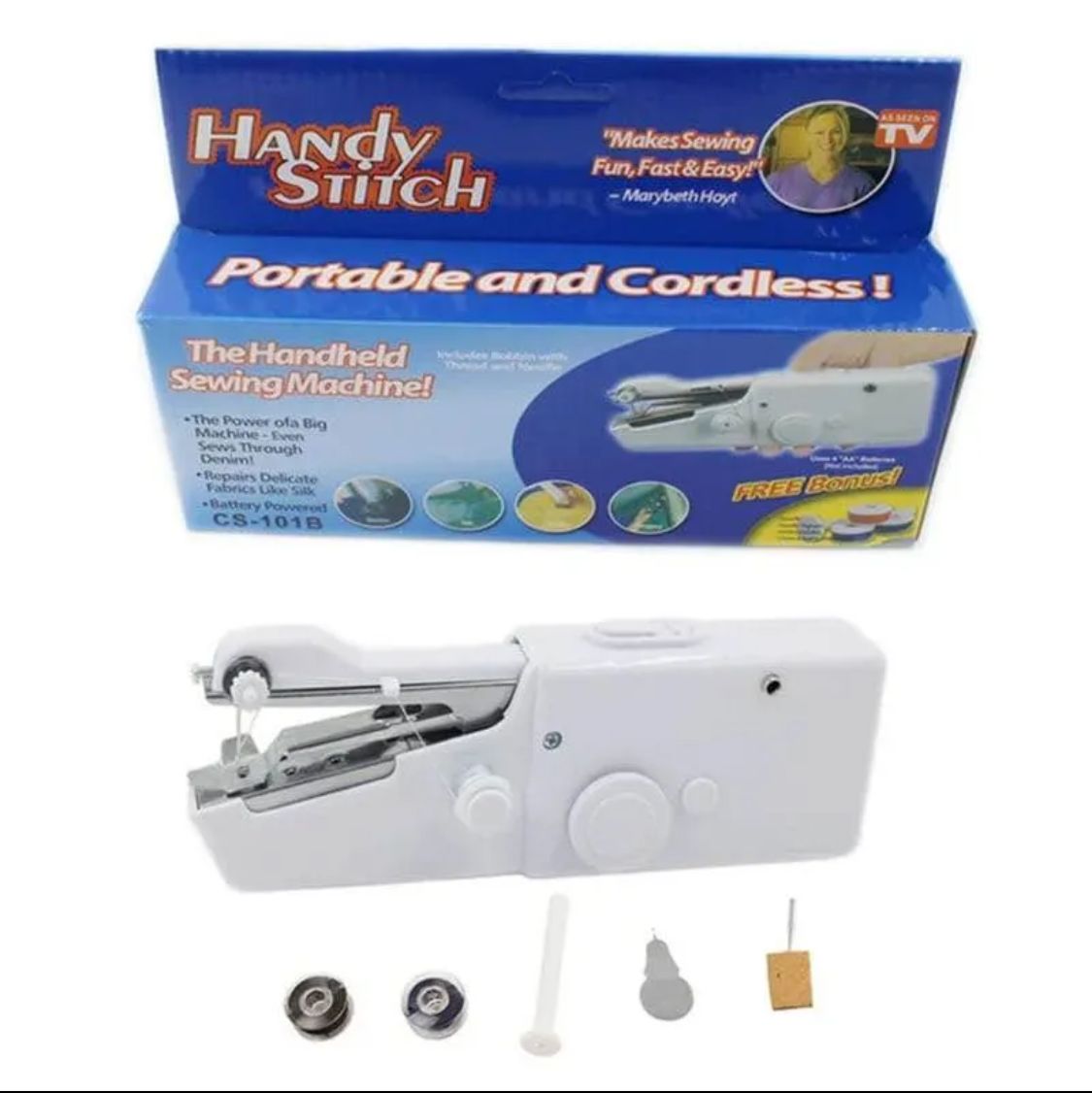 Handy Stitch Portable Cordless Sewing Machine for Quick Repairs on All Fabrics | Best Quality Sewing Portable Machine - Image 5