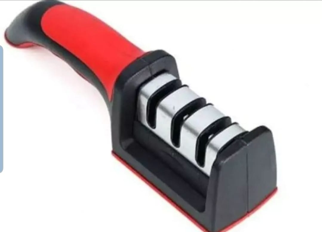 3 in 1 Manual Knife Sharpening Kitchen Accessories Manual Stainless Steel 3 Stage Kitchen Handheld Knife Sharpener - Image 4