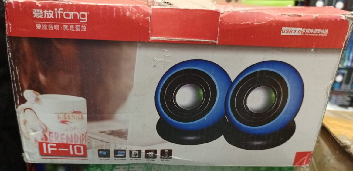 (Pair) IF-10 USB 2.0 Mini USB Speaker for Laptop and Desktop (random color) - Image 3