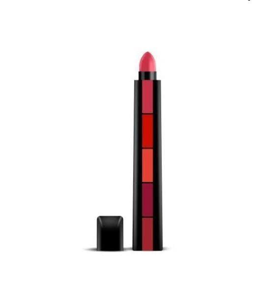Makeup Bundle Deal ( Pack Of 5 ) Primer , Foundation ,Eyeliner Pen ,Highlighter ,5 in 1 Lipstick - Image 2