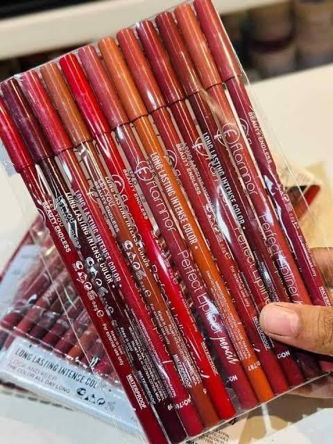 Flormar lip pencils shades of nude Color Multicolor Package Includes 6 x Lip Pencil(Random color) - Image 3