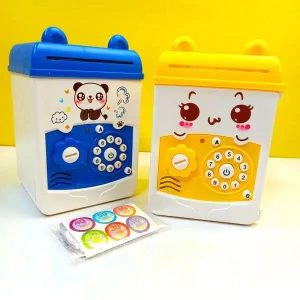 Musical Cartoon Money Safe Bank for Kids Fun, Secure & Interactive Savings Vault!