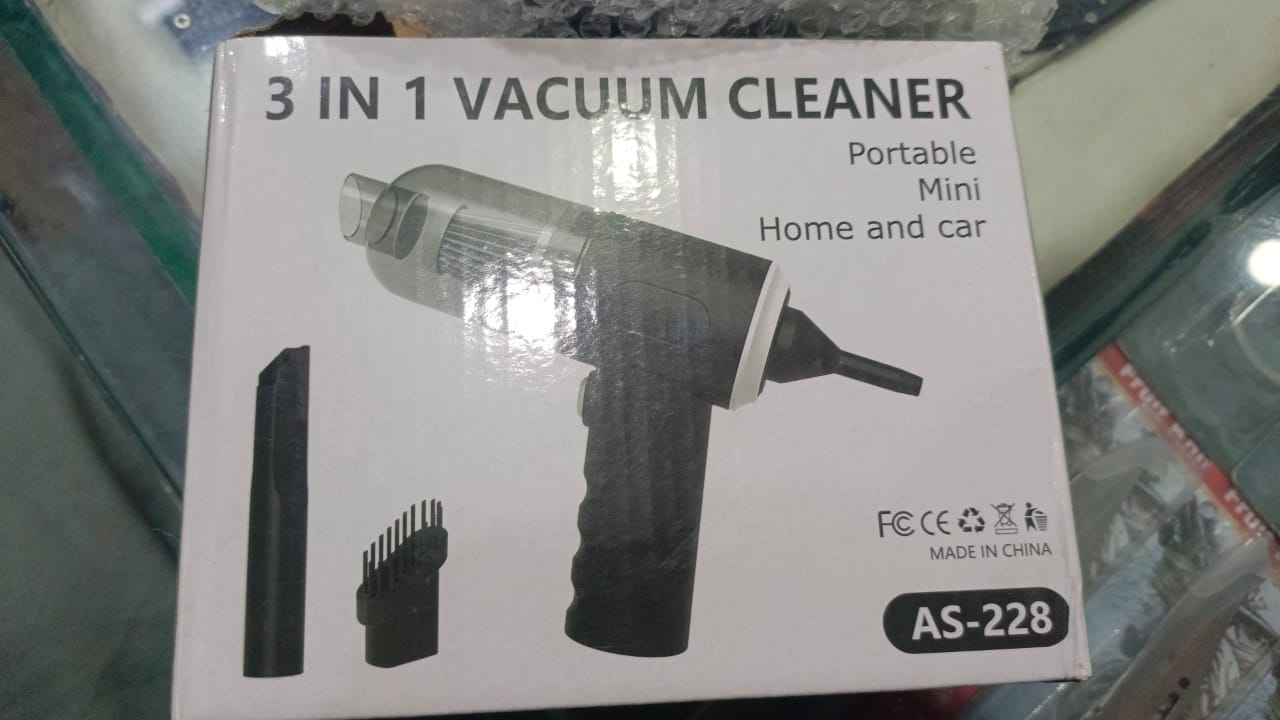 3 in 1 AS-228 Mini USB Rechargeable Vacuum Cleaner for Home and Office Use - Image 3
