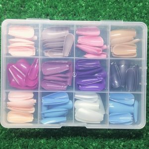 Reusable Fake Nails with Box Â– Beautiful Variety of Colors | Best Fake Nails For Girls ( Random Color Nails)