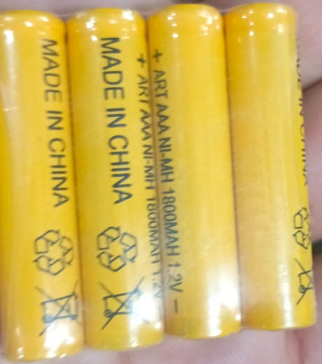 Pack of 4 1800mAh AA Size Rechargeable Battery 1.2V | Rechargeable Batteries - Image 2
