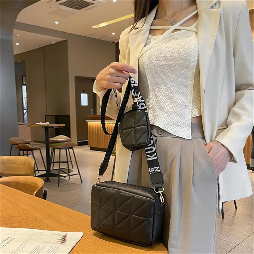 ( 2 Piece ) Girls Cross-Body Bag | Best Quality Shoulder Bag For Girls | Best Quality Bag For Women | PU Leather Cross-Body Bag - Image 3