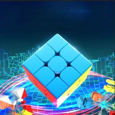 Rubic cube 3x3 for kids Magic Speed Square Cube Puzzle Toys High Quality With Box (Random color) - Image 2