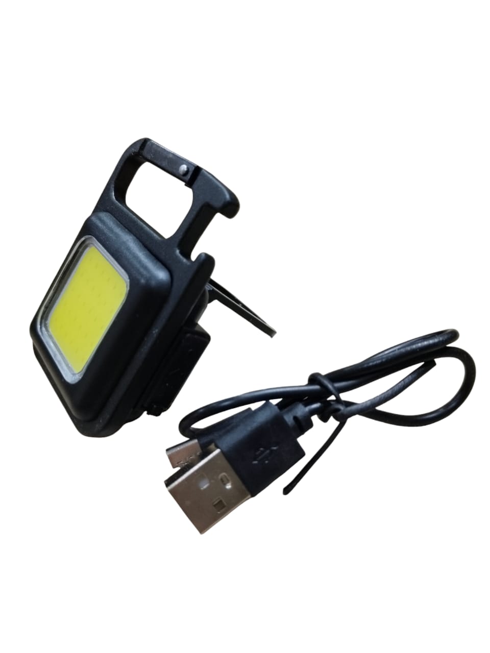 Rechargeable Key-Chain Mini Cob LED Flashlight - Image 2