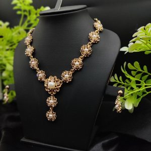 Imported Majestic Pearl Flower Necklace Set ??? | Best Quality Necklace For Girls & Women | Artificial Jewellery