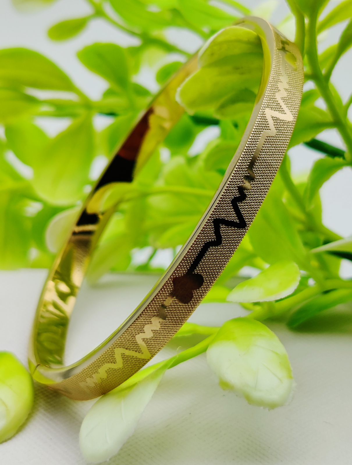 Adjustable Premium Heartbeat-Engraved Adjustable Cartier-Inspired Gold Bracelets | Bracelet For Every Occasion | Elegant Design ? - Image 3