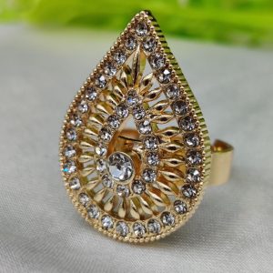 1 Piece Import Radiant Teardrop Crystal Embellished Ring | Ring For Every Occasion