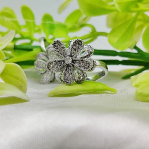 1 Piece Imported Blooming Elegance Adjustable Ring Set Two Radiant Color ?? | Luxurious Design Ring | Adjustable Ring | Ring For Girls & Women ?