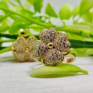 1 Piece Imported Blossoming Elegance Moveable Ring Gold & Silver Color Options ?? | Luxurious Design Ring | Adjustable Ring | Ring For Girls & Women ?