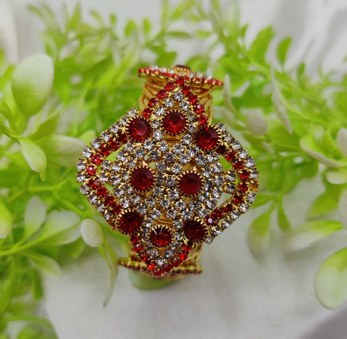Imported Royal Elegance Sapphire Bracelet Regal Design Golden Bracelet Best Quality Artificial Bracelet For Girls & Women