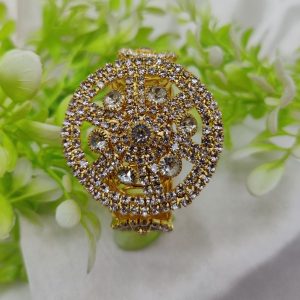 Imported Radiant Crystal Golden Wheel Bracelet Adjustable Bracelet Best Quality Artificial Bracelet For Girls & Women