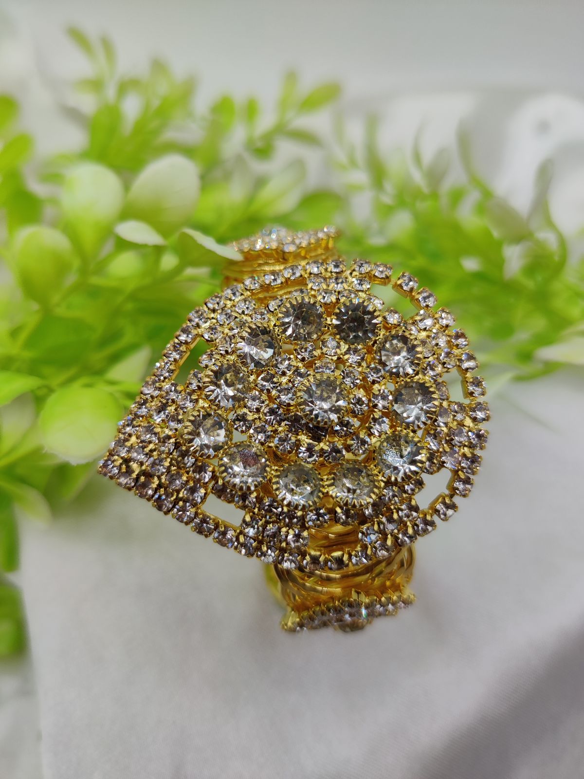 Imported Royal Sapphire Glam Bracelet | Golden Sapphire Elegance Bracelet - Image 2