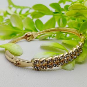 Imported Adjustable Leafy Crystal Bracelet Elegance Redefined | Bracelet For Every Occasion | Elegant Design