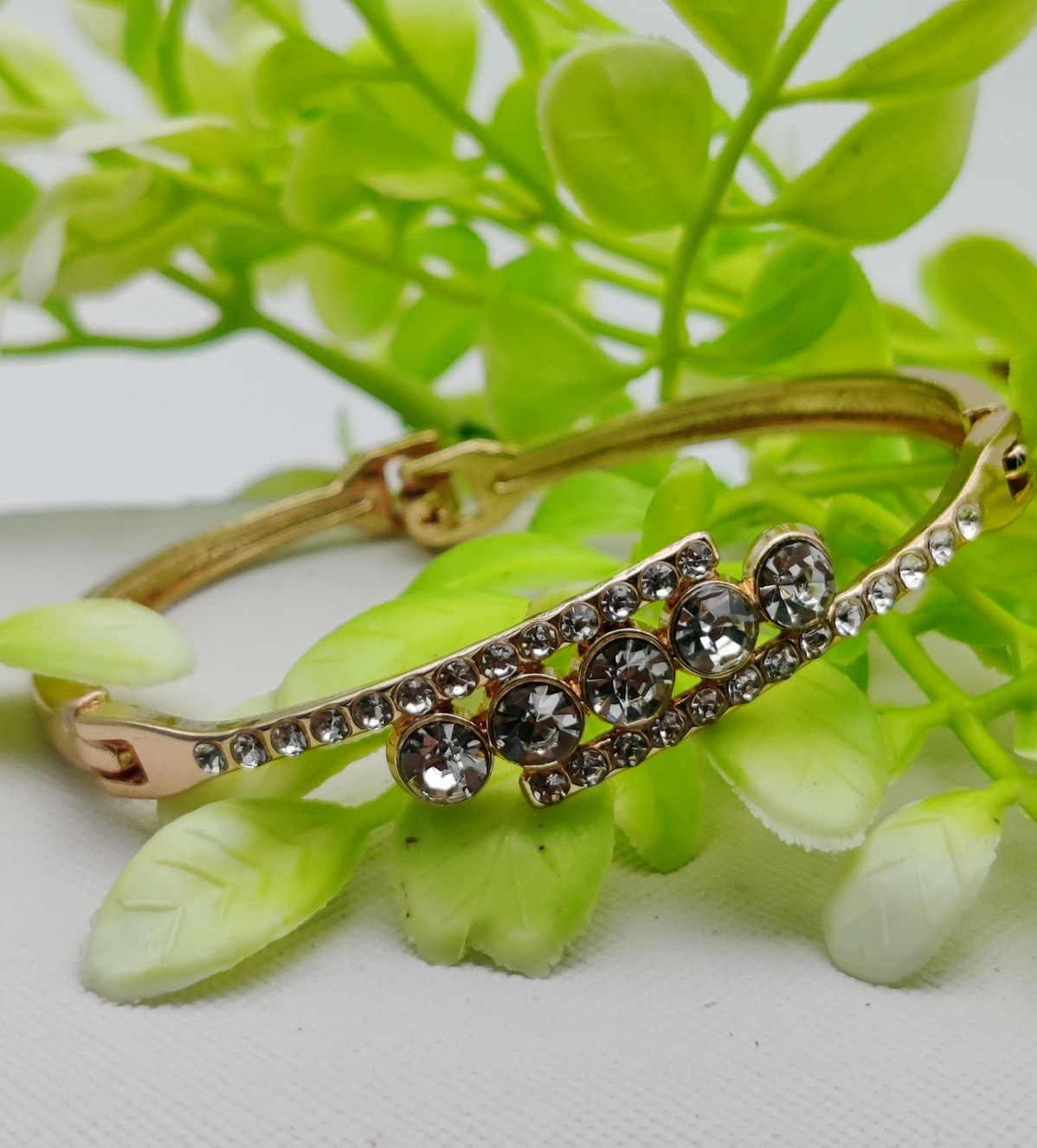 Radiant Elegance Adjustable Crystal Bracelet | Imported Glamour for Every Occasion | Elegant Design - Image 2