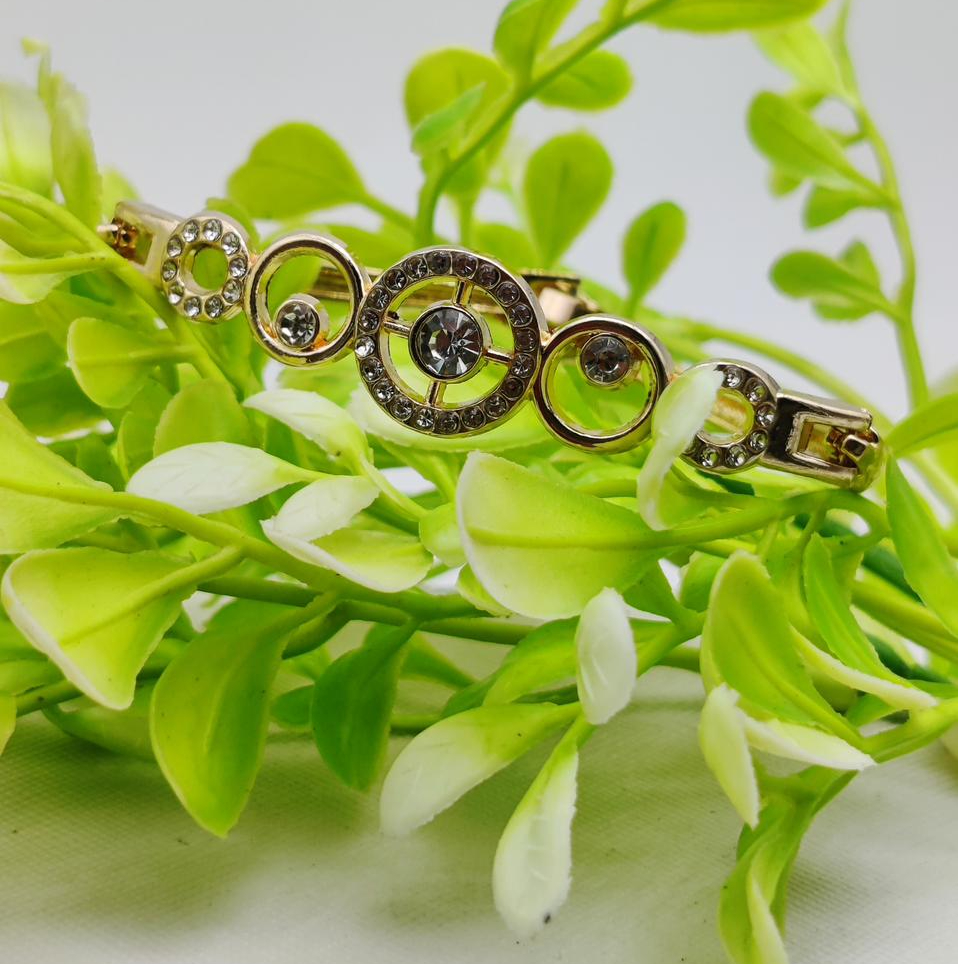 Radiant Adjustable Circle Crystal Bracelet - Imported Elegance | for Every Occasion - Image 2