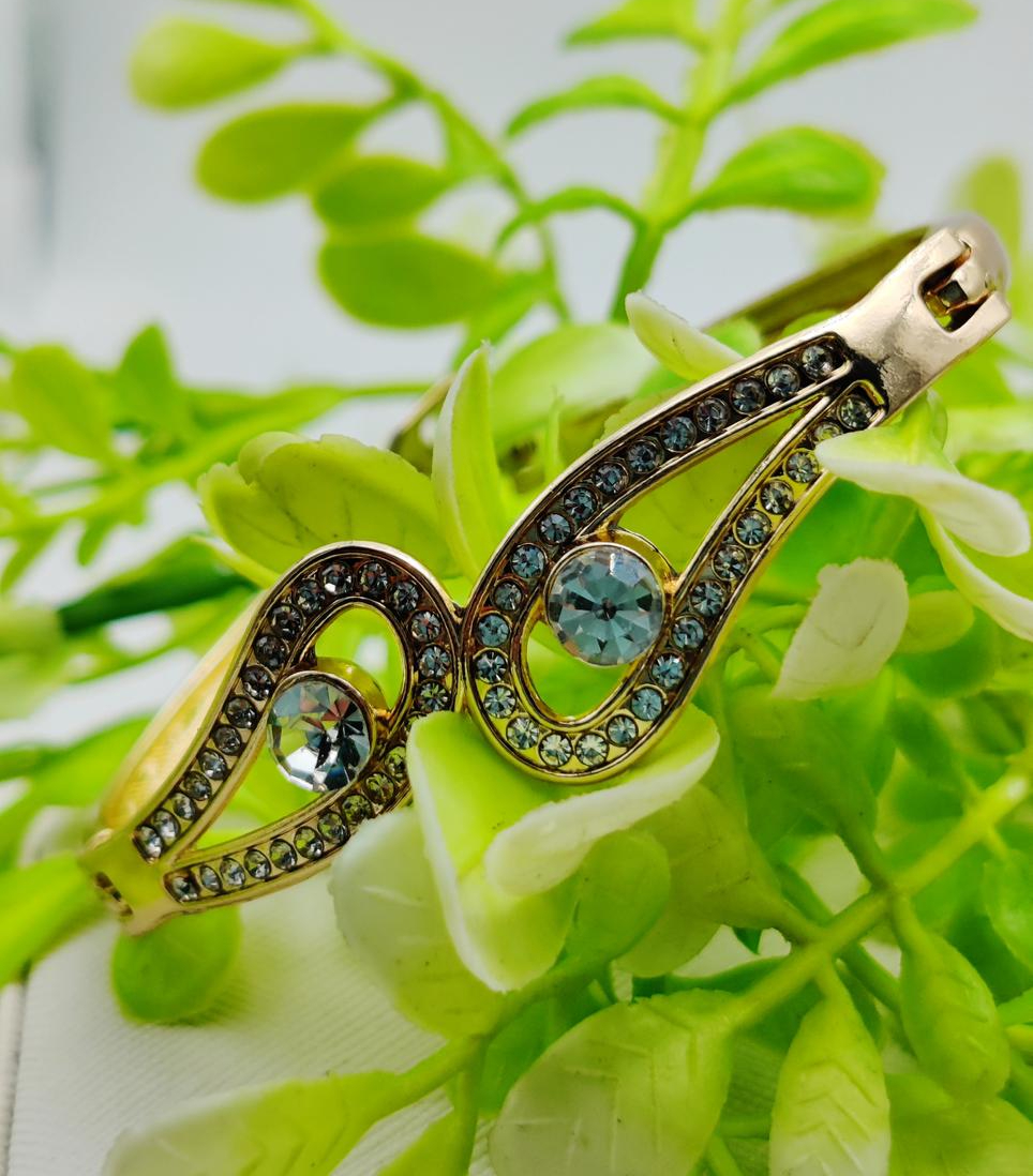 Imported Adjustable Infinity Charm Bracelet with Crystal Accents | Imported Glamour for Every Occasion