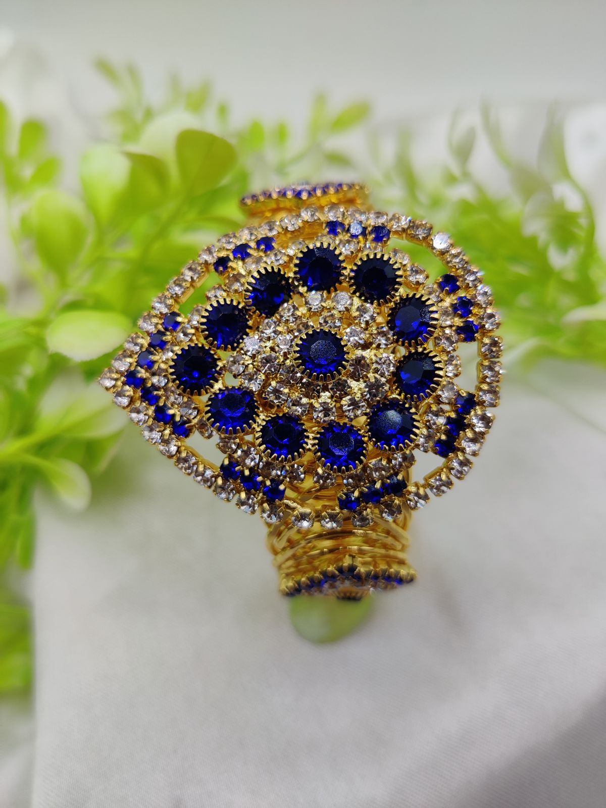 Imported Royal Sapphire Glam Bracelet | Golden Sapphire Elegance Bracelet