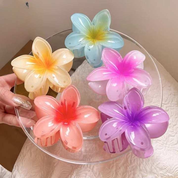 Pack Off 01 Large Sunflower Fashion Girl Hair Clip | Hair Clip For Women | Best Quality Hair Clip ( Random Color ) - Image 2