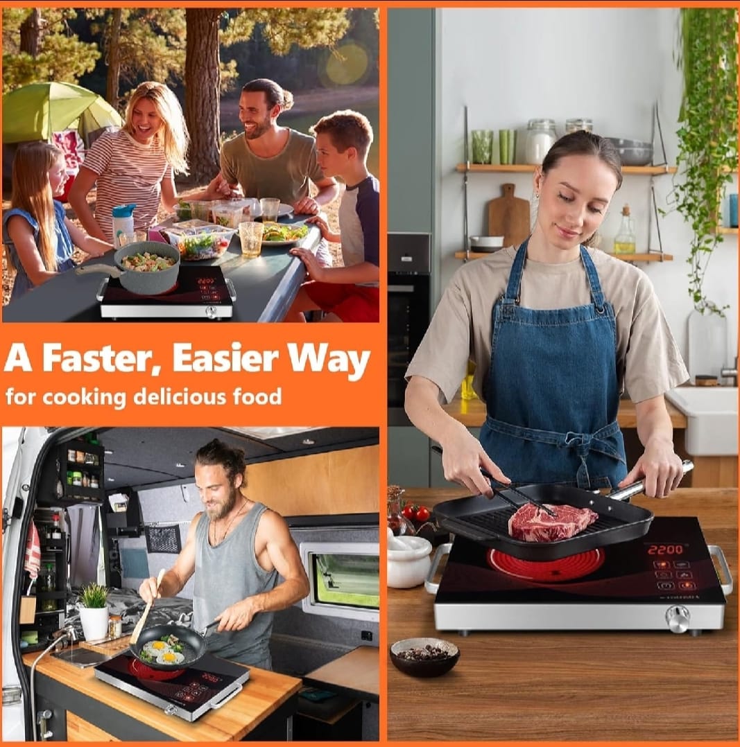 Ancher Plus SV-605 Infrared Cooker & Hot Plate Multifunction & Digital Display 3500W - Image 4