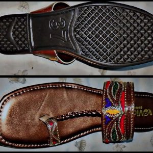 Kolhapuri Slipper Design No. 25-81 Timeless Brown Traditional Footwear (With Box )