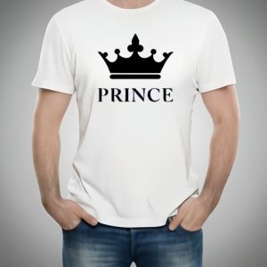 Combo Of King, Queen, Prince & Princes Style White T-Shirt with Cute Design  Best Quality T-Shirts For Girls | T-Shirt For Women - T-Shirt For Boy | T-Shirt For Men