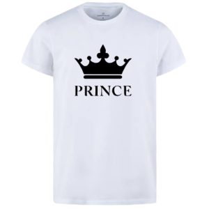 Combo Of Prince & Princes Style White T-Shirt with Cute Design - Prince & Princess Design T-Shirts Best Quality T-Shirts For Girls | T-Shirt For Women - T-Shirt For Boy | T-Shirt For Men | Princes T-Shirts | Prince Design T-Shirt