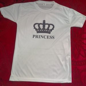 Stylish White T-Shirt with Cute Design Best Quality T-Shirts For Girls | T-Shirt For Women | Printed T-Shirts - Princes T-Shirts | Princes Design T-Shirt