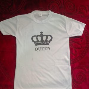 King & Queen Style White T-Shirt - King & Queen Design T-Shirts Best Quality T-Shirts For Girls | T-Shirt For Women - T-Shirt For Boy | T-Shirt For Men | King T-Shirts | Queen Design T-Shirt