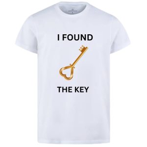 Combo Of My Heart & The Key Style White T-Shirt with Cute Design - Heart & key Design T-Shirts Best Quality T-Shirts For Girls | T-Shirt For Women - T-Shirt For Men
