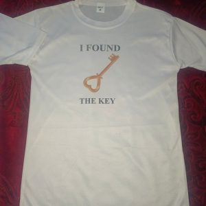 The Key & My Heart Style White T-Shirt - Key & Heart Design T-Shirts Best Quality T-Shirts For Girls | T-Shirt For Women - T-Shirt For Men