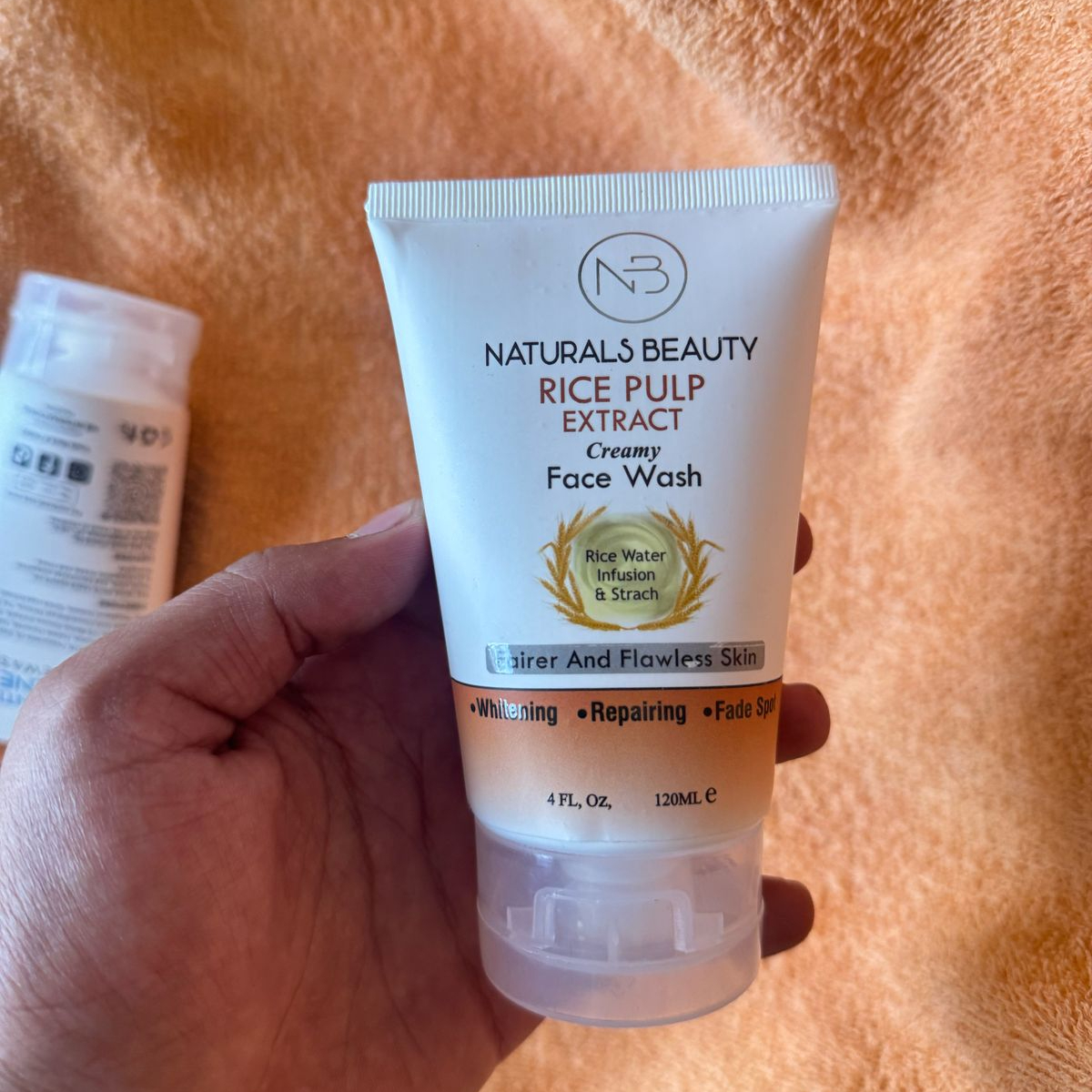 Acne Deep Cleansing Foam Facial Cleanser Exfoliating Natural Rice Water Face Wash with Glutathione for Brightening, Oil Control, and Pore Refining Gentle Daily Skincare for Acne-Prone & Sensitive Skin 120ml - Image 3