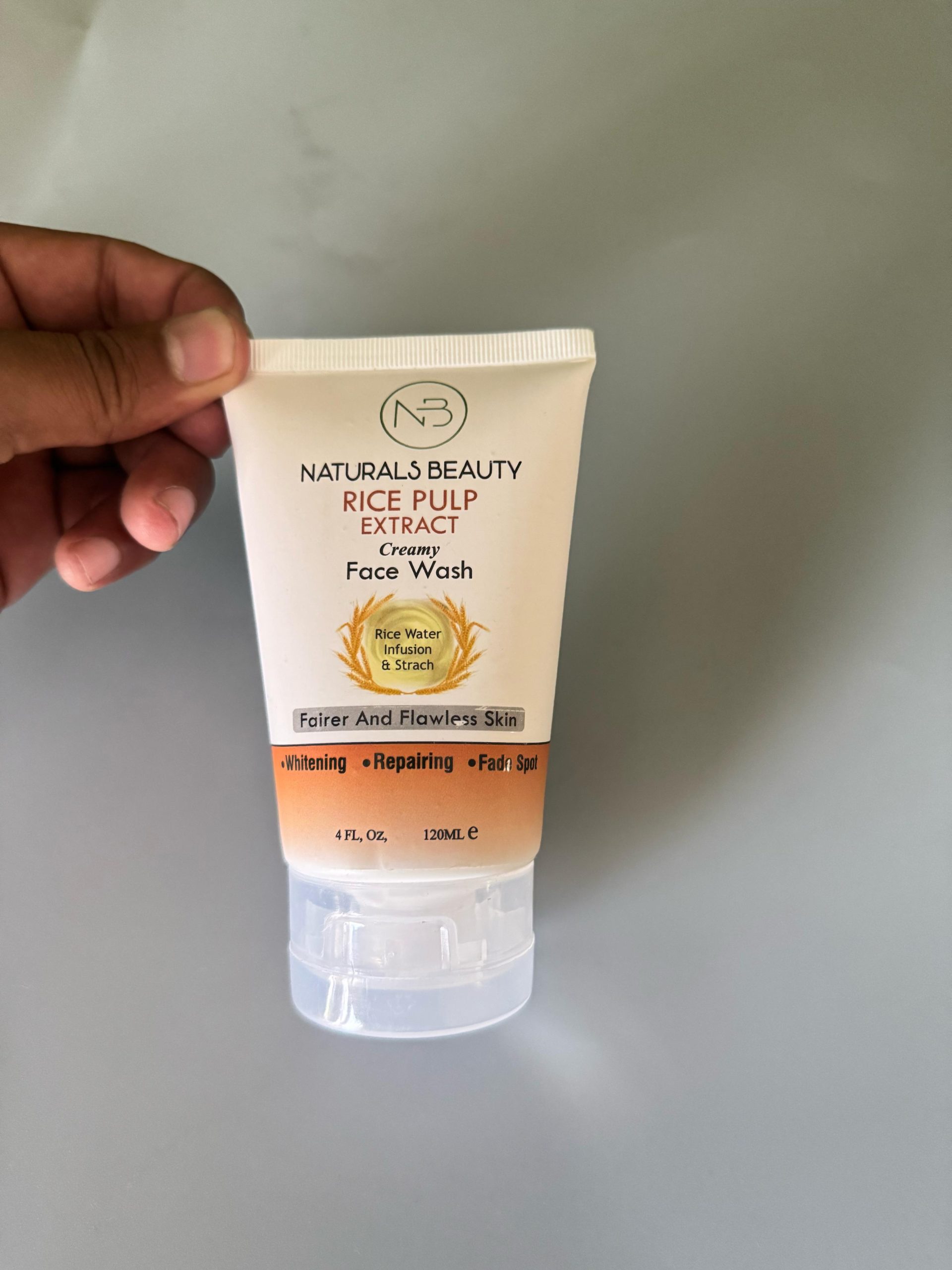 Acne Deep Cleansing Foam Facial Cleanser Exfoliating Natural Rice Water Face Wash with Glutathione for Brightening, Oil Control, and Pore Refining Gentle Daily Skincare for Acne-Prone & Sensitive Skin 120ml - Image 2