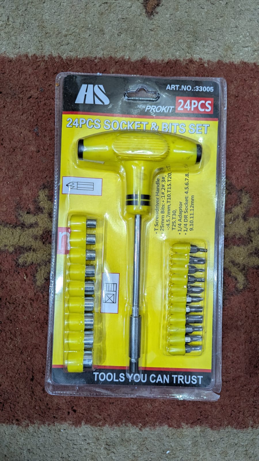 T-Bar Screwdriver Socket And Bits Set 24 Pcs - Image 5