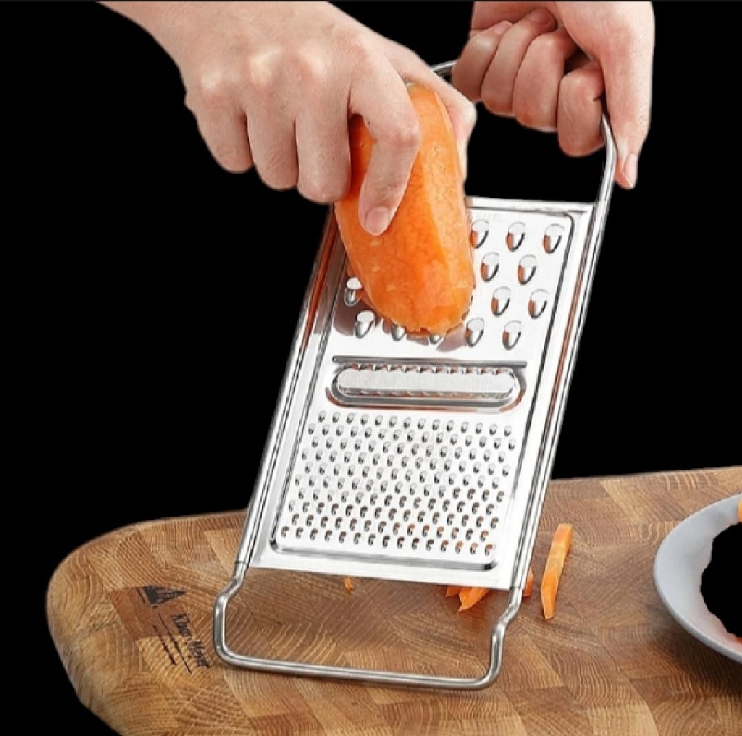 Stainless Steel Kadu Kash Grater Multi-Purpose Vegetable, Fruit, and Nut Cutter, Chopper & Peeler - Image 2