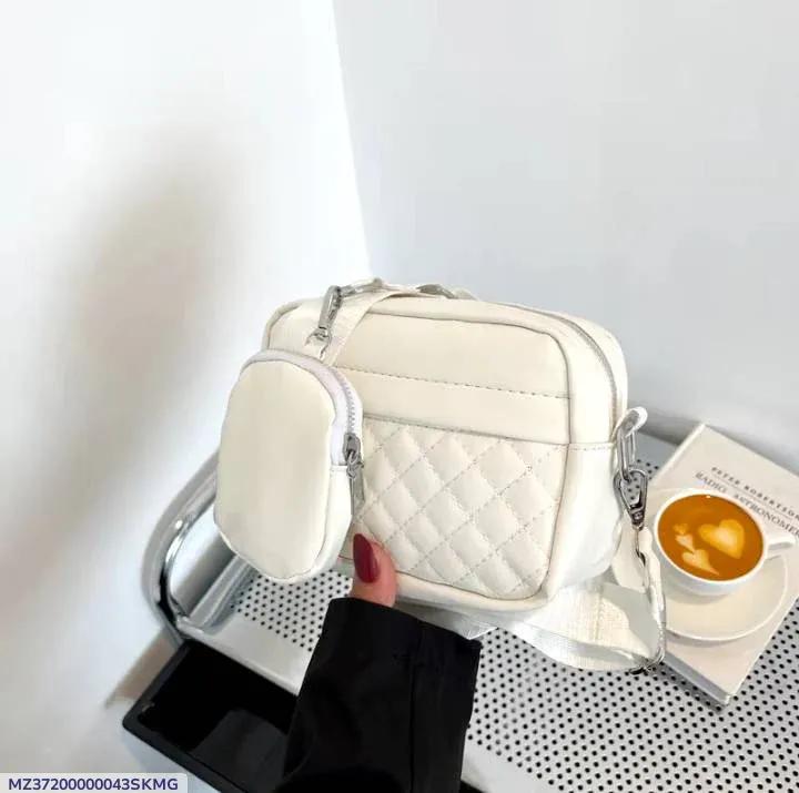 Stylish Girl's Convertible Crossbody Bag - Fashion Handbags for Ladies PU Leather Polyester Waterproof Shoulder Bags With Change Purse Trending Travel Crossbody Bag - 1 Pc, Black PU Leather - Image 2