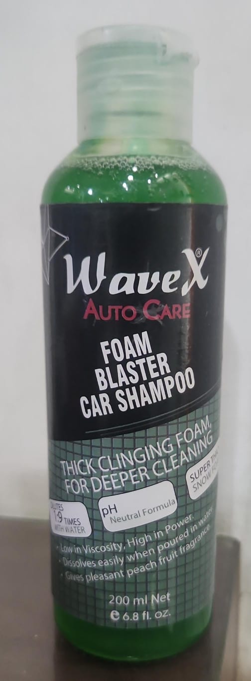 WaveX Auto Care | Wash + Wax Car Shampoo 200ml | Delivers Wet Look & Premium Gloss | Made in Pakistan - Image 2