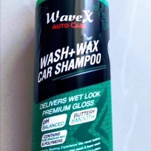 WaveX Auto Care | Wash + Wax Car Shampoo  200ml | Delivers Wet Look & Premium Gloss | Made in Pakistan
