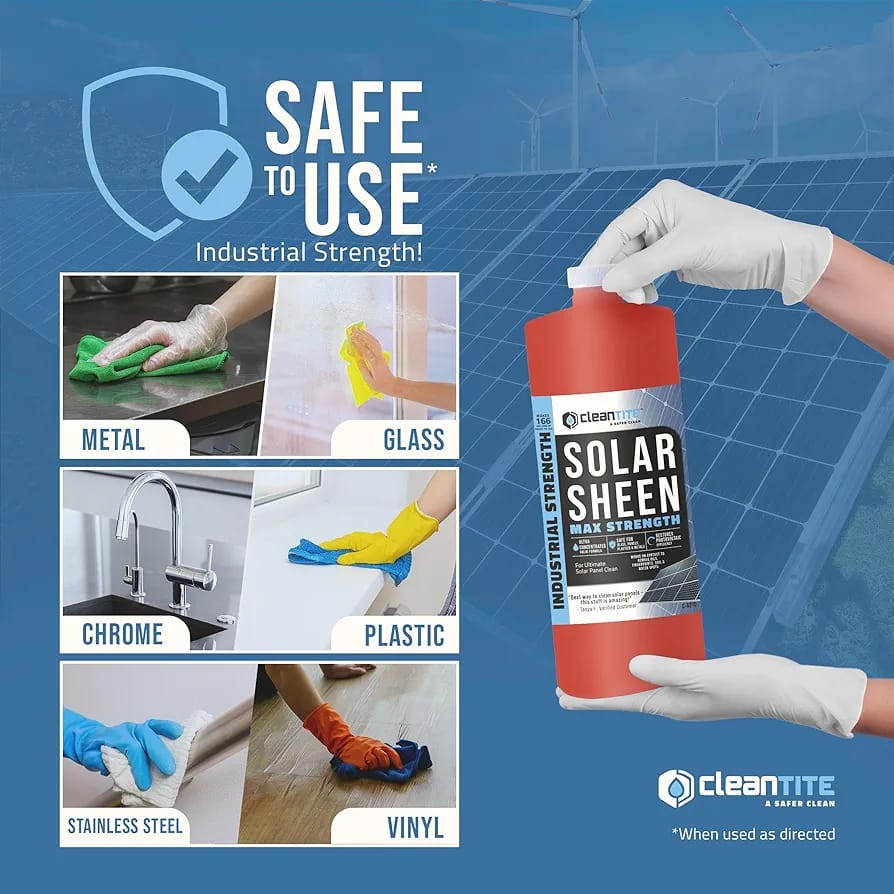 Solar Sheen Premium 200ml Solar Panel Cleaner - Image 3