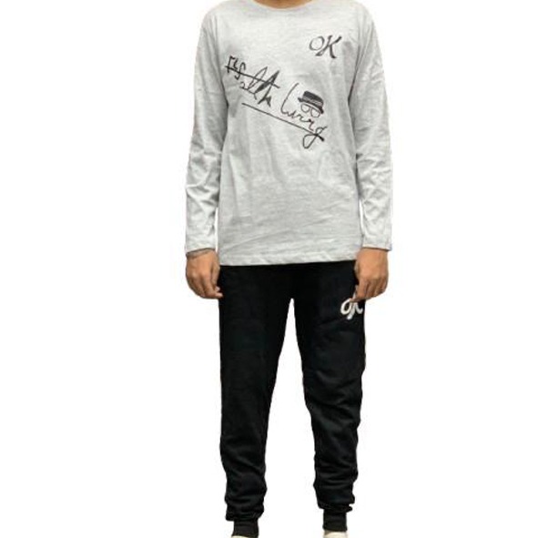 Soft and Comfortable Fabric T Shirt & Trouser For Men Printed Tracksuit top quality | ( OK ) Printed Trouser & Printed Shirt - Image 2