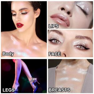 Multipurpose Glitter Shimmer Highlighter Powder Â– 10g for Face, Eyes & Body